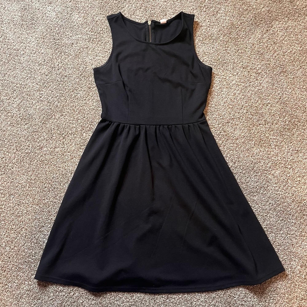 Old Navy Black A-line Midi Dress